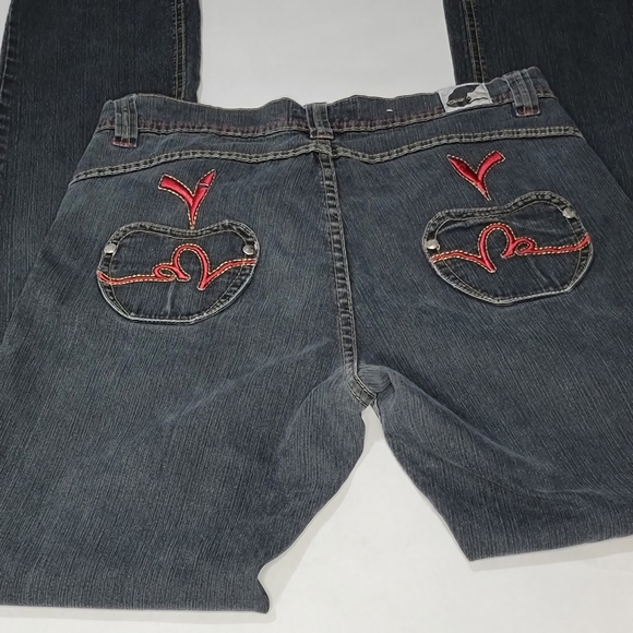 Y2k cutie catty attitude apple pocket jeans - Picture 5 of 7